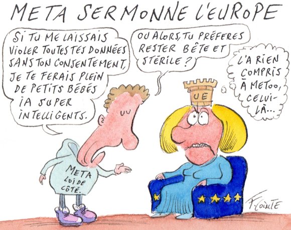 Dessin: Meta prêche l’harmonisation des réglementations européennes